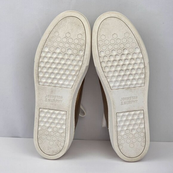 Johnston & Murphy Metallic Rose Gold Leather Sneakers Size 9 - Picture 7 of 14